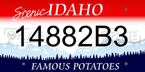 14882B3 Idaho License Plate