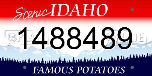 1488489 Idaho License Plate