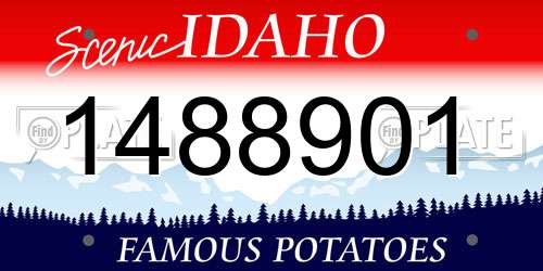 1488901 Idaho License Plate