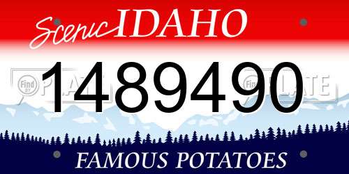 1489490 Idaho License Plate