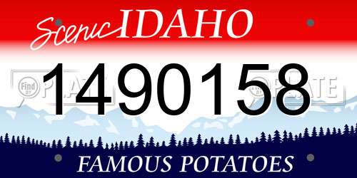 1490158 Idaho License Plate