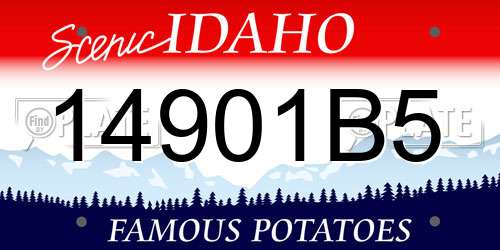 14901B5 Idaho License Plate