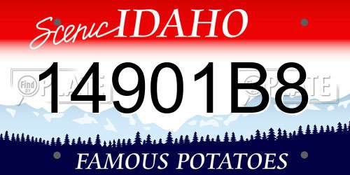 14901B8 Idaho License Plate