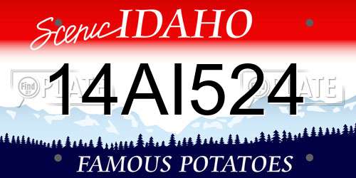 14AI524 Idaho License Plate