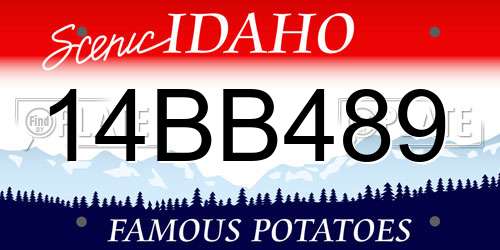 14BB489 Idaho License Plate
