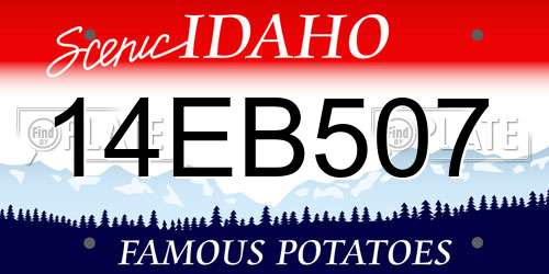 14EB507 Idaho License Plate