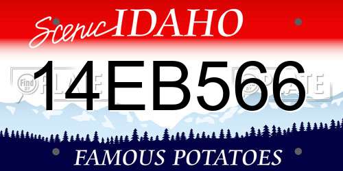 14EB566 Idaho License Plate
