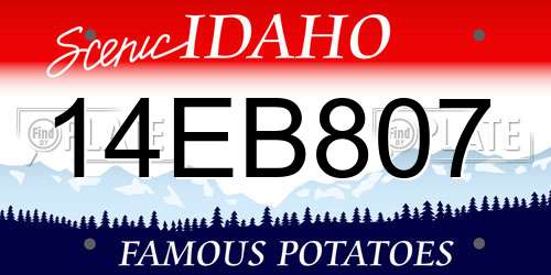 14EB807 Idaho License Plate