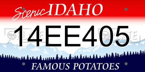 14EE405 Idaho License Plate