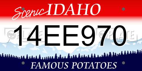 14EE970 Idaho License Plate