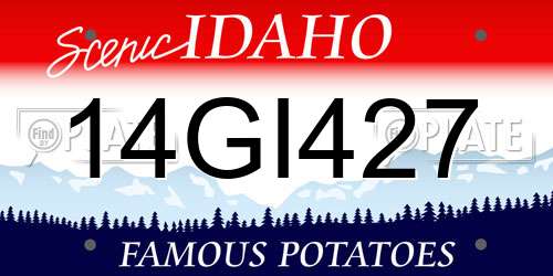 14GI427 Idaho License Plate