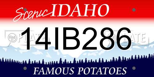 14IB286 Idaho License Plate