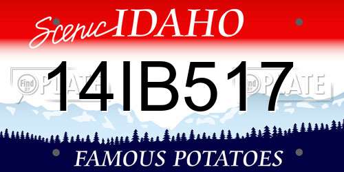 14IB517 Idaho License Plate