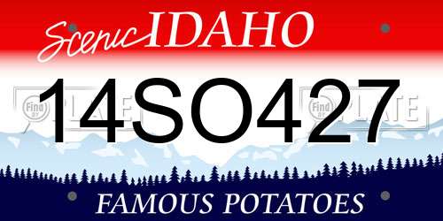 14SO427 Idaho License Plate