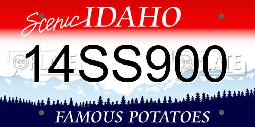 14SS900 Idaho License Plate