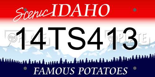 14TS413 Idaho License Plate