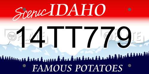 14TT779 Idaho License Plate