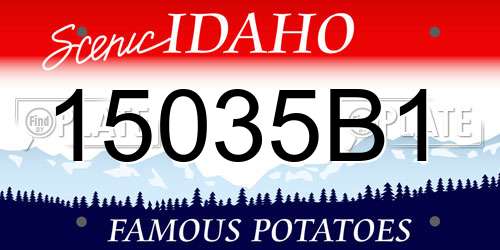 15035B1 Idaho License Plate