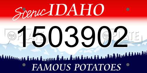 1503902 Idaho License Plate