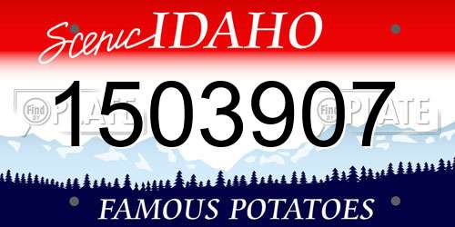 1503907 Idaho License Plate