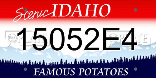 15052E4 Idaho License Plate
