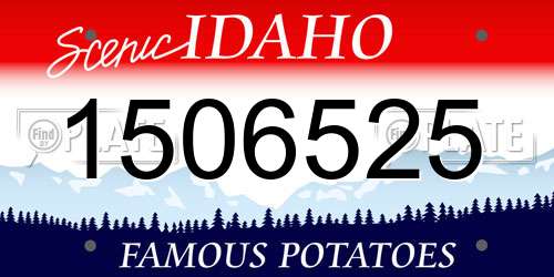 1506525 Idaho License Plate