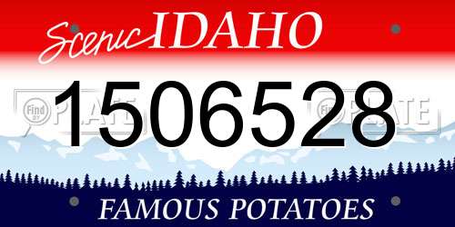 1506528 Idaho License Plate