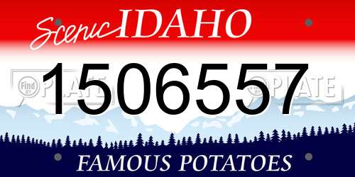 1506557 Idaho License Plate