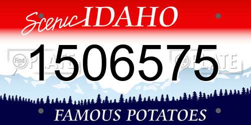 1506575 Idaho License Plate