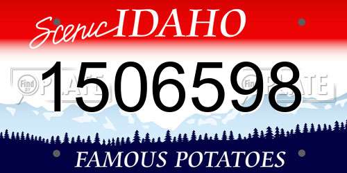 1506598 Idaho License Plate