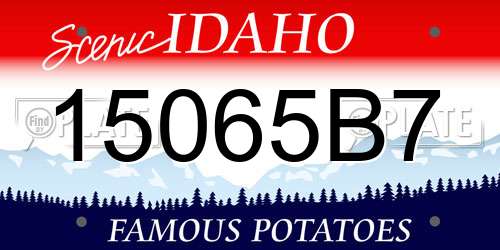 15065B7 Idaho License Plate