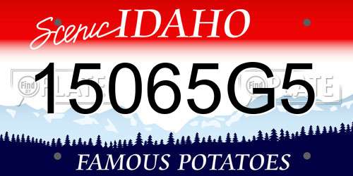15065G5 Idaho License Plate