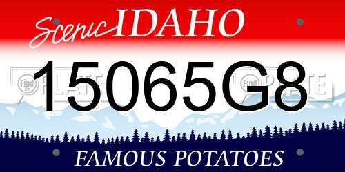 15065G8 Idaho License Plate