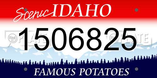 1506825 Idaho License Plate