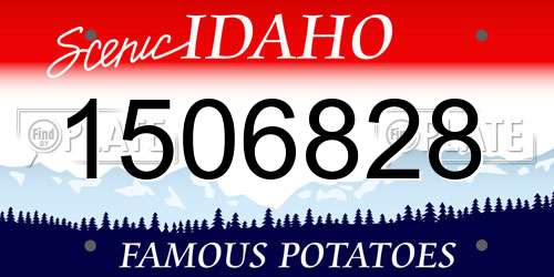 1506828 Idaho License Plate