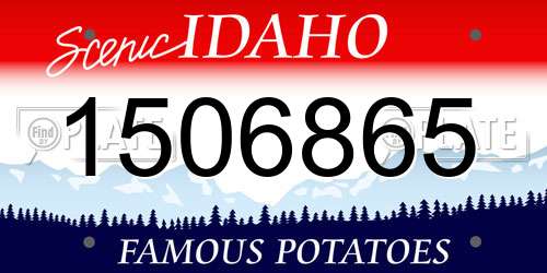 1506865 Idaho License Plate