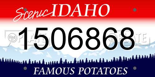 1506868 Idaho License Plate