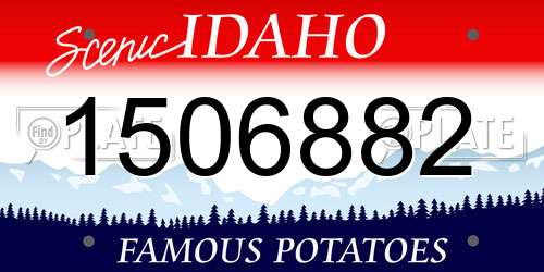 1506882 Idaho License Plate