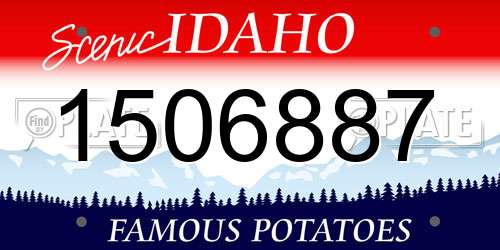 1506887 Idaho License Plate
