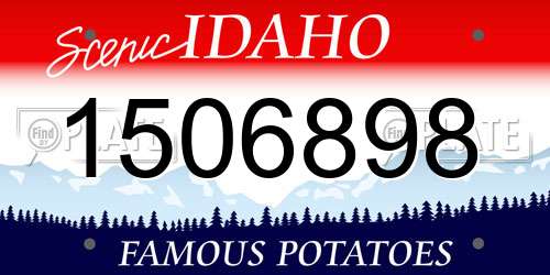 1506898 Idaho License Plate
