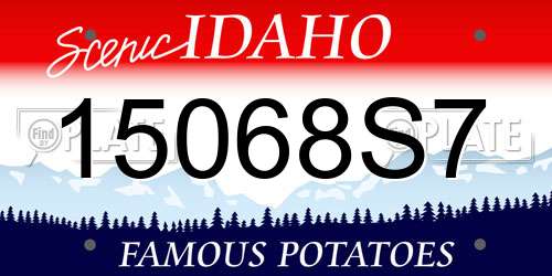 15068S7 Idaho License Plate