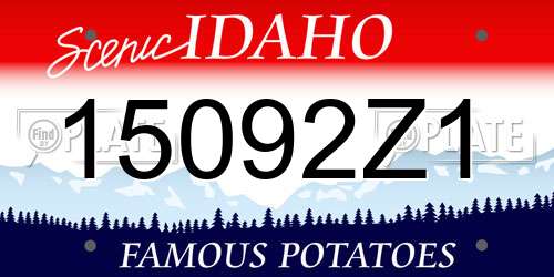 15092Z1 Idaho License Plate