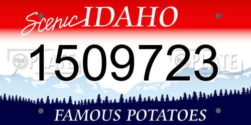 1509723 Idaho License Plate