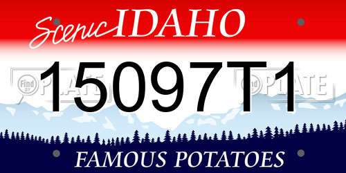 15097T1 Idaho License Plate