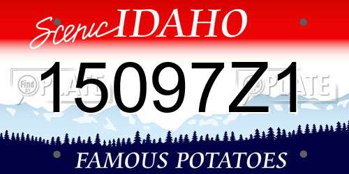 15097Z1 Idaho License Plate