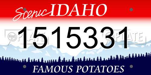 1515331 Idaho License Plate