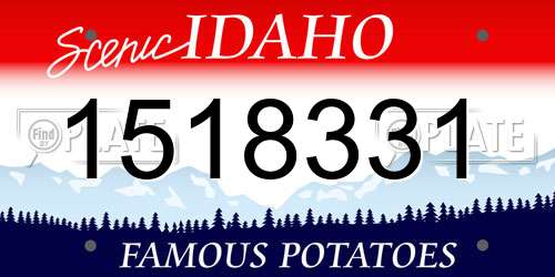 1518331 Idaho License Plate