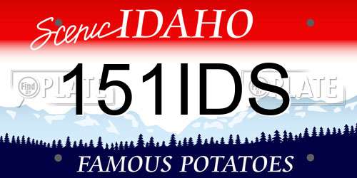 151IDS Idaho License Plate