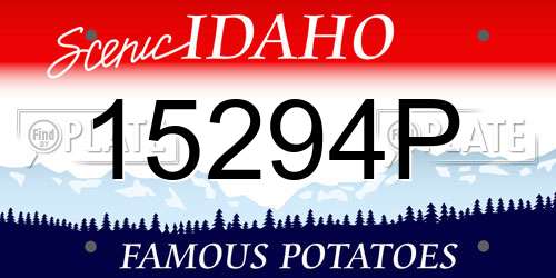 15294P Idaho License Plate
