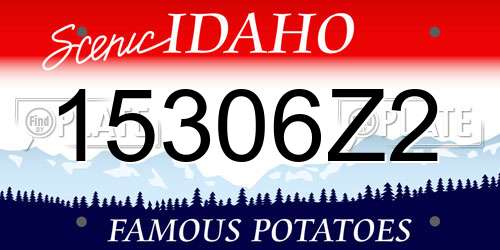 15306Z2 Idaho License Plate